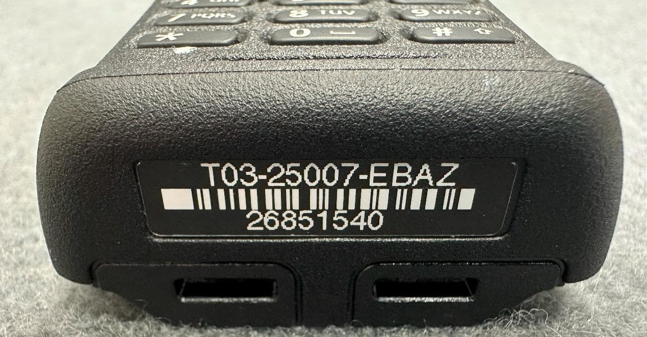 Portable Transceiver - FCC ID CASTPGHKB - Tait International Limited