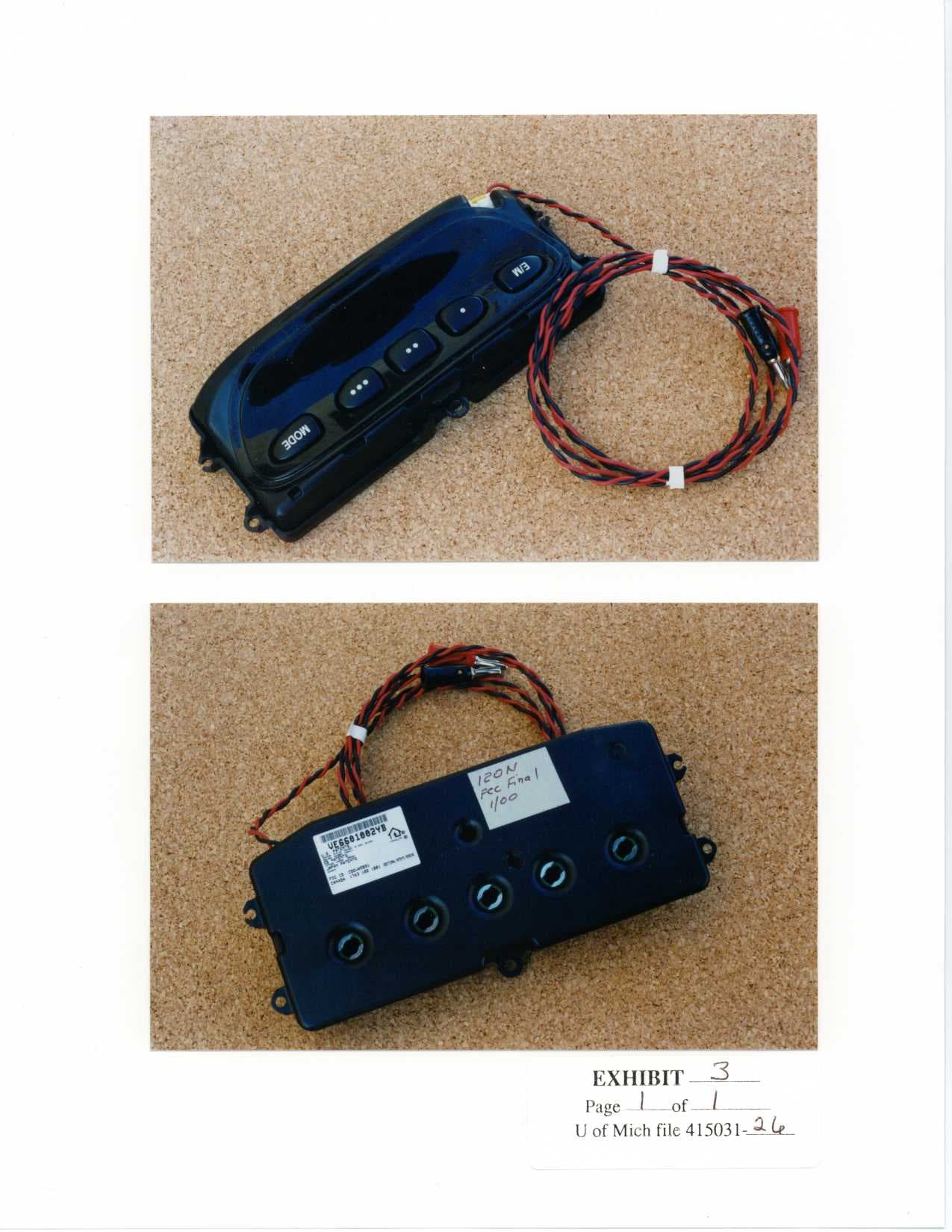Universal Garage Door Opener/Home Link - FCC ID CB2120NHL3 - Johnson Controls Interiors L.L.C.