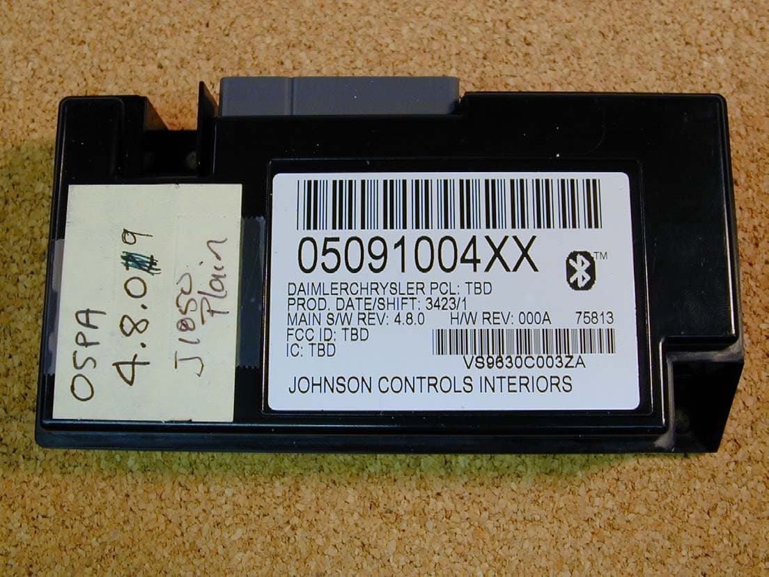 Automotive Bluetooth Hands-Free Interface - FCC ID CB2UCON2 - Johnson Controls Interiors L.L.C. (4)
