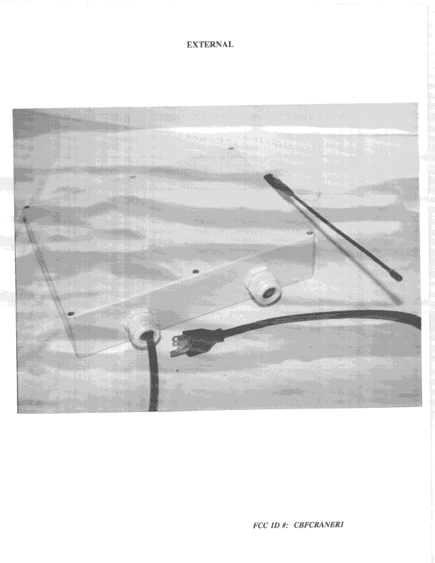 Crane Control Receiver - FCC ID CBFCRANER1 - Control Chief Corporation