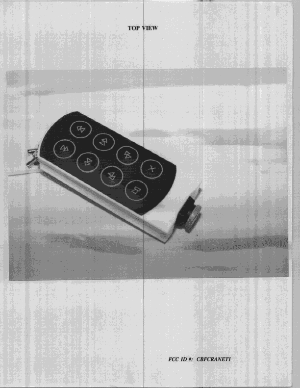 DSC - Part 15 Security/Remote Control Transmitter - FCC ID CBFCRANET1 - Control Chief Corporation