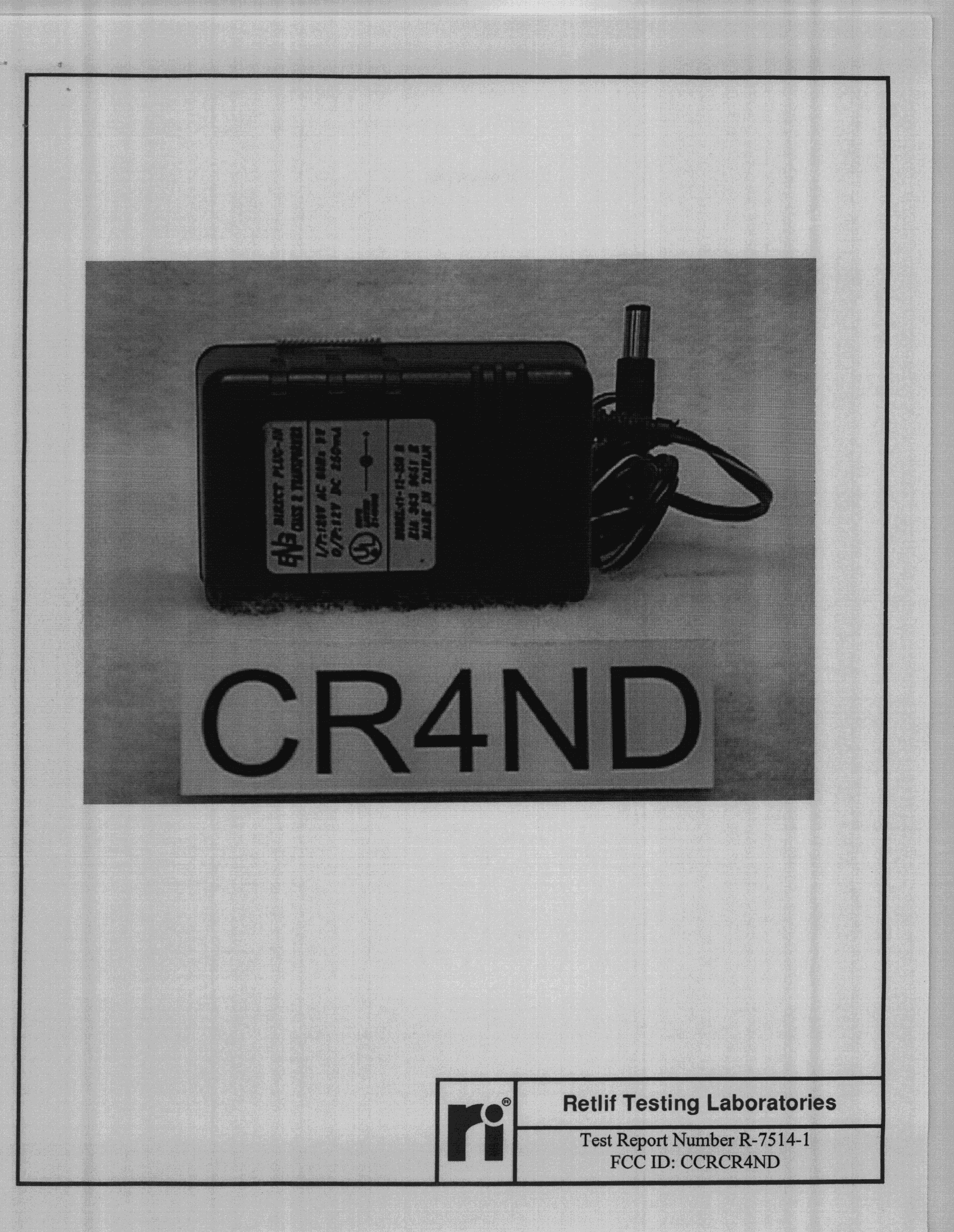 Wireless Mic Receiver - FCC ID CCRCR4ND - Sam Ash Music Corporation (5)