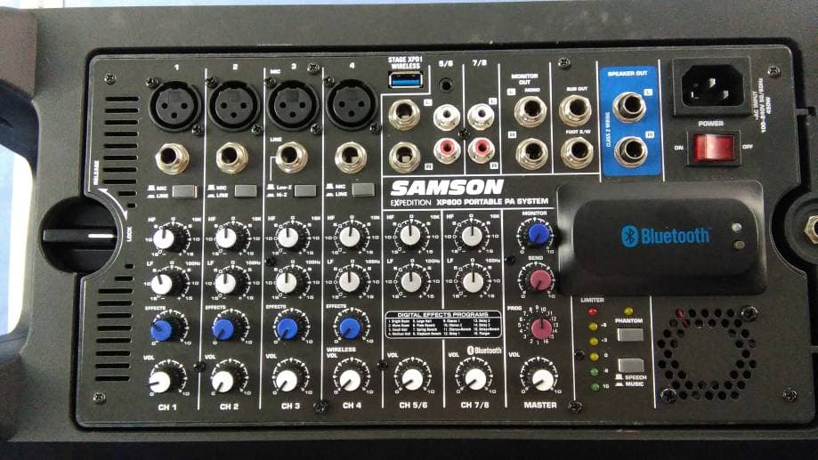 Portable PA System with Bluetooth - FCC ID CCRXP800 - Sam Ash Music Corporation