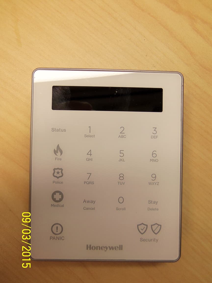 Lyric Smart Peripheral - Wireless Keypad - FCC ID CFS8DLLKP500 - Ademco Inc.