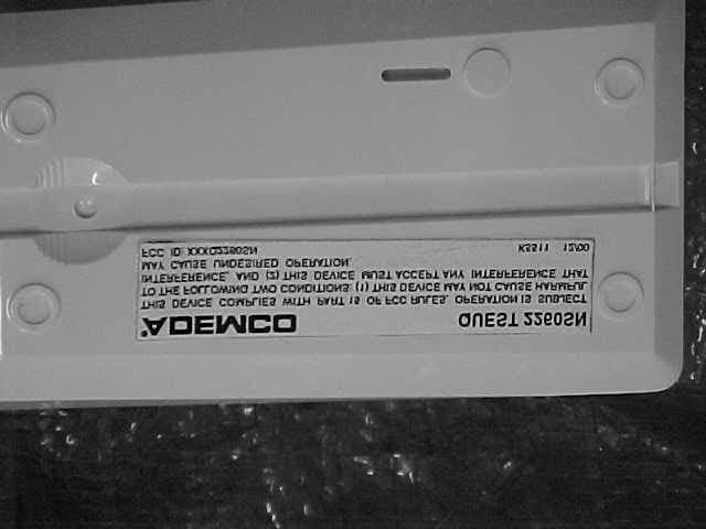 Microwave/PIR Polling Loop Motion Sensor - FCC ID CFSQ2260SN - Ademco Inc. (3)