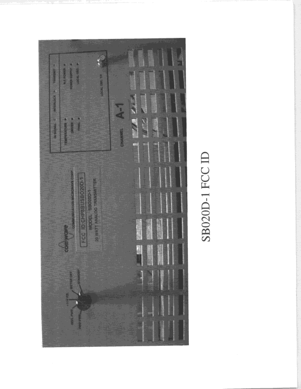 TNB - Licensed Non-Broadcast Station Transmitter - FCC ID CHP8BUSB020D-1 - Thomson Broadcast & Multimedia, Inc. (3)