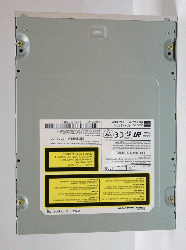 Model SD-R1202CD-RW / DVD-ROM drive - FCC ID CJ6AT01-048 - Dynabook Inc.