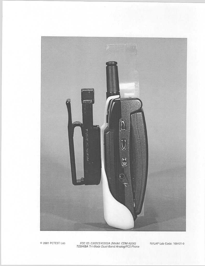 Tri-Mode Dual Band Analog/PCS Phone - FCC ID CJ6DCE45202A - Dynabook Inc.