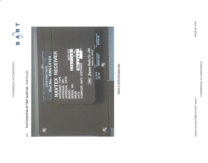 Marine NAVTEX Receiver - FCC ID CKENCR-333 - Japan Radio Co., Ltd. (2)
