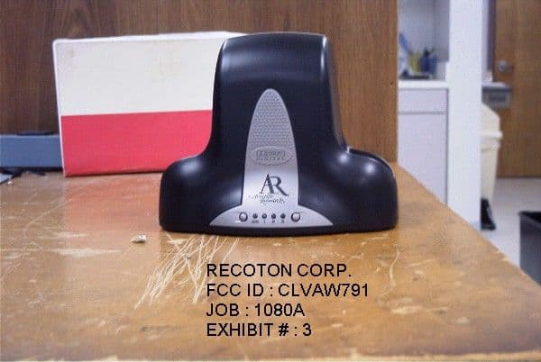 900 MHz Wireless Headphones - FCC ID CLVAW791 - Recoton Corporation