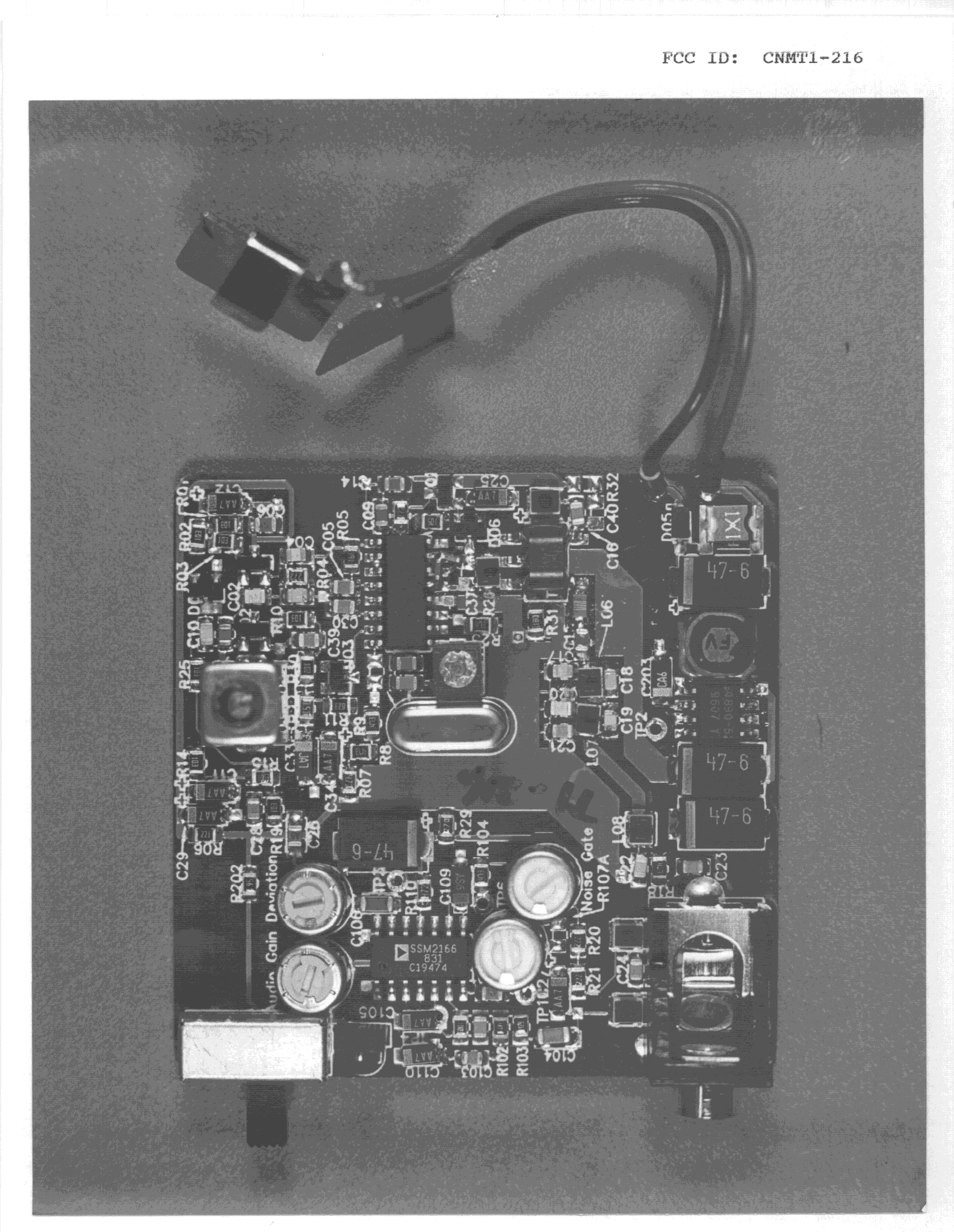 TNB - Licensed Non-Broadcast Station Transmitter - FCC ID CNMT1-216 - Williams Sound, LLC