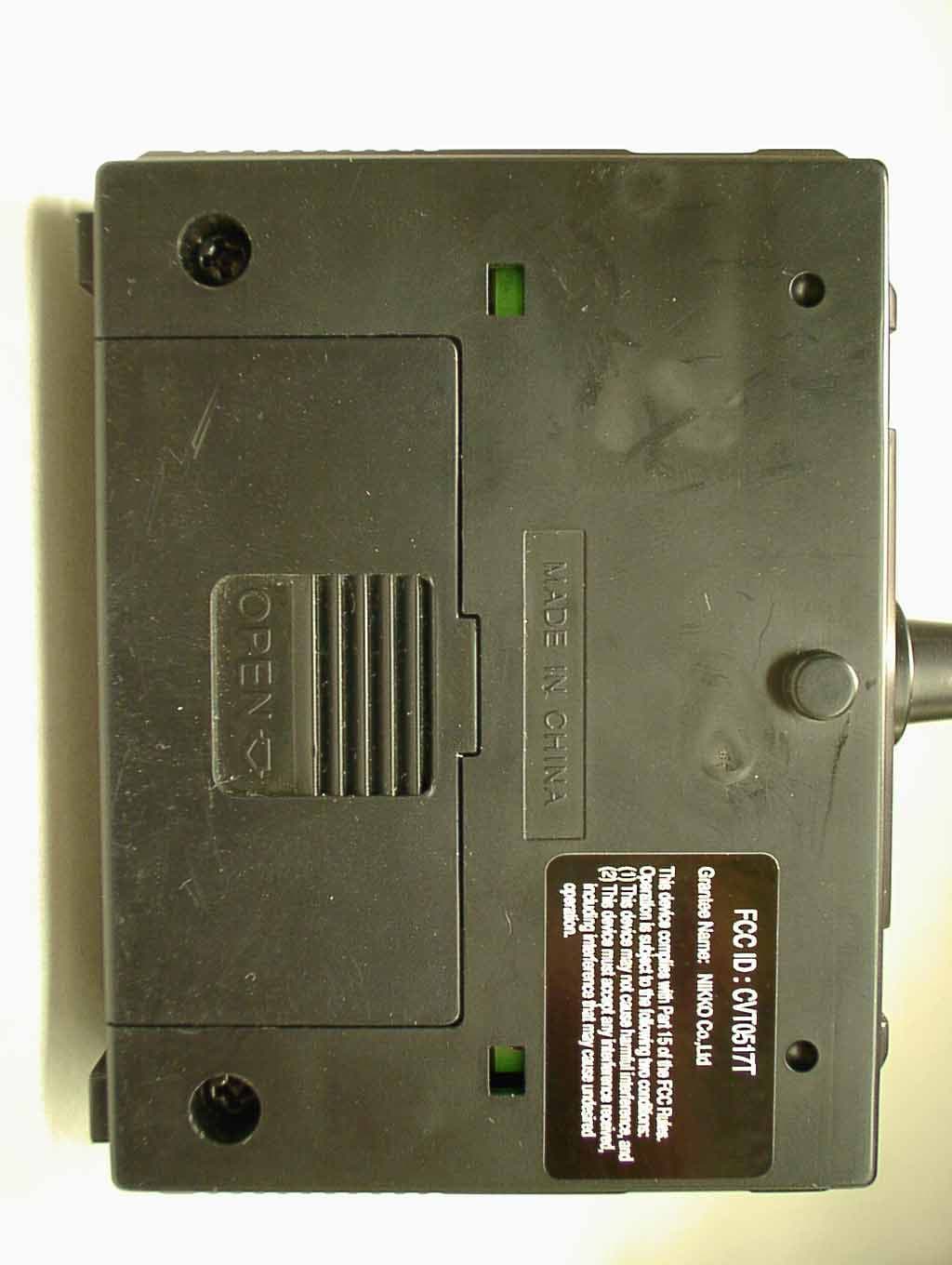 Radio Controlled Toy(Transmitter) - FCC ID CVT0517T - Nikko Co Ltd