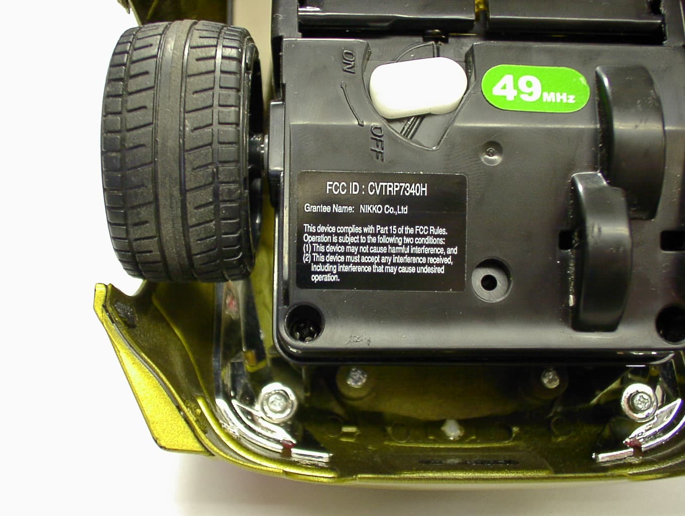 Radio Controlled Toy - FCC ID CVTRP7340H - Nikko Co Ltd (2)