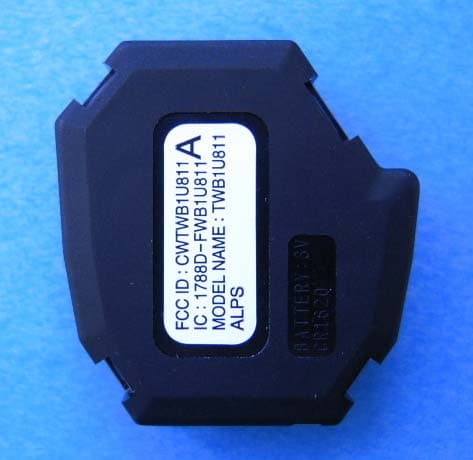 Part 15 Security/Remote control Transmitter - FCC ID CWTWB1U811 - ALPS ALPINE CO., LTD.