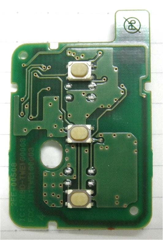 Straight Key FOB - FCC ID CWTWE1G0003 - ALPS ALPINE CO., LTD.