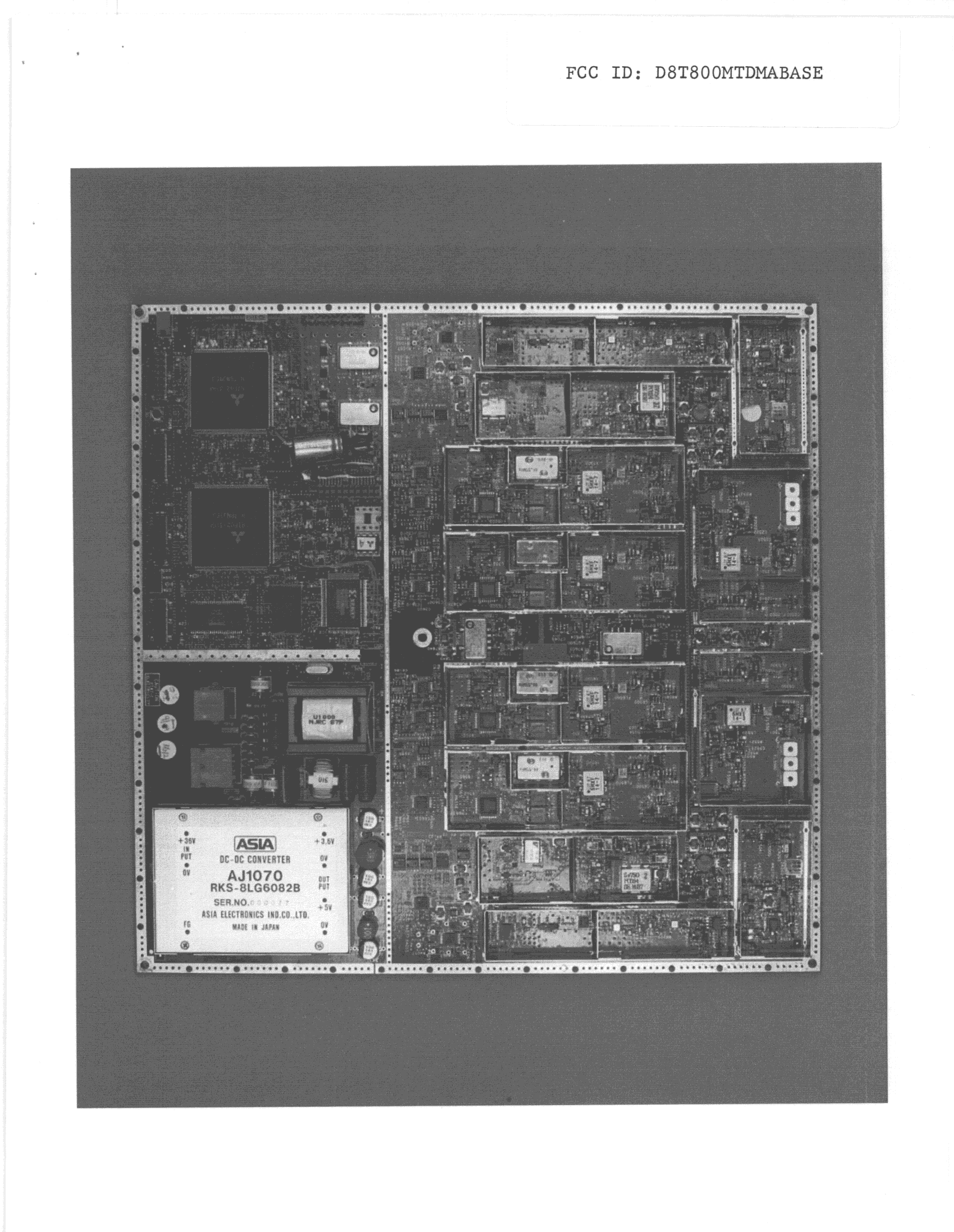 TNB - Licensed Non-Broadcast Station Transmitter - FCC ID D8T800MTDMABASE - Mitsubishi Wireless Communications Inc. (2)