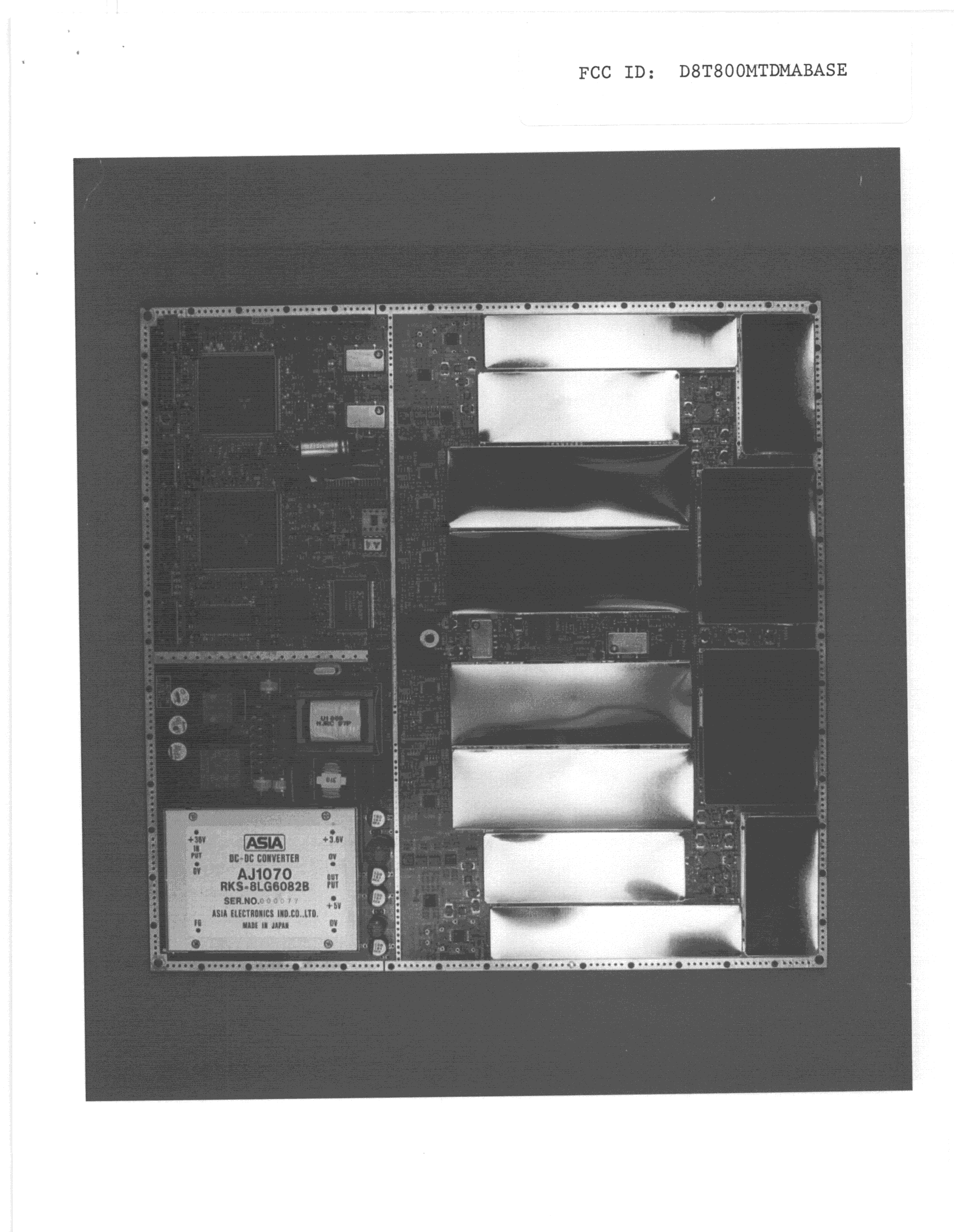 TNB - Licensed Non-Broadcast Station Transmitter - FCC ID D8T800MTDMABASE - Mitsubishi Wireless Communications Inc. (4)
