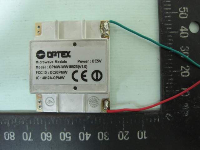 Microwave Module - FCC ID DC9OPMW - Optex Co Ltd (2)