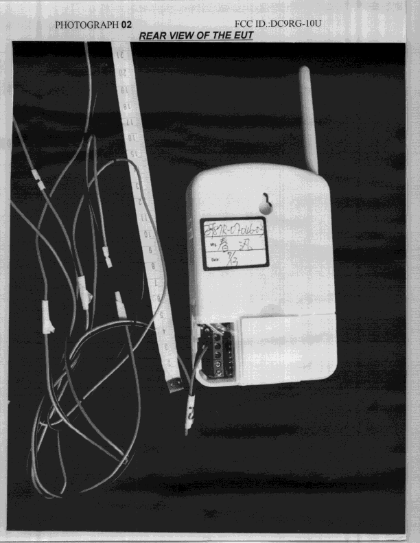 CYY - Communications Receiver used w/Pt 15 Transmitter - FCC ID DC9RG-10U - Optex Co Ltd (2)