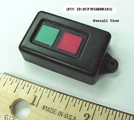 Key Code Security Alarm TX - FCC ID DCP7FGAERK103 - Alarm Electronics Manufacturing Co Inc