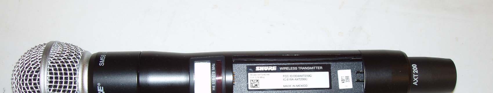 Wireless Microphone Transmitter - FCC ID DD4AXT200A - Shure Incorporated