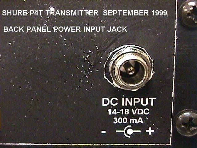 Lo Power Base Station Transmitter - FCC ID DD4P4T - Shure Incorporated