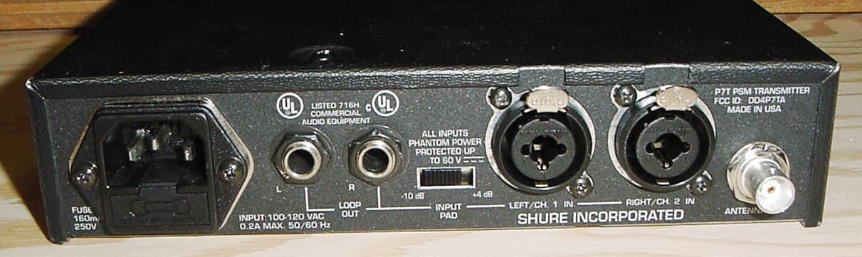 Wireless Personal Monitor System - FCC ID DD4P7TA - Shure Incorporated (3)