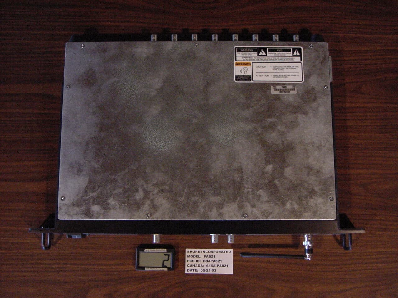 Antenna Combiner - FCC ID DD4PA821 - Shure Incorporated (3)