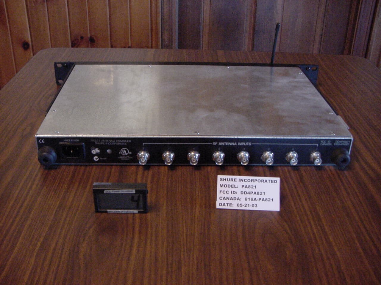 Antenna Combiner - FCC ID DD4PA821 - Shure Incorporated (2)