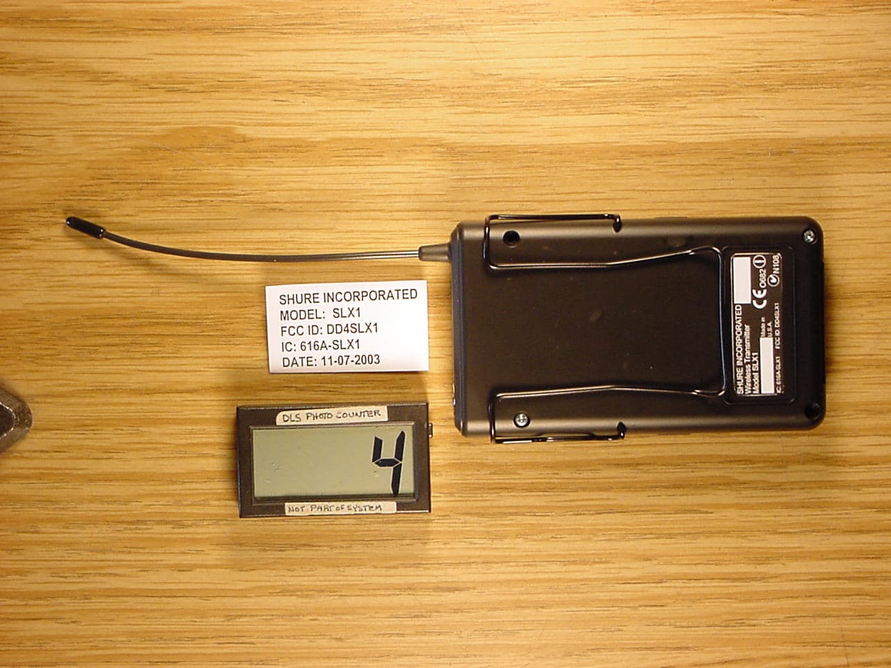 Wireless SLX1 Bodypack Transmitter - FCC ID DD4SLX1 - Shure Incorporated (5)