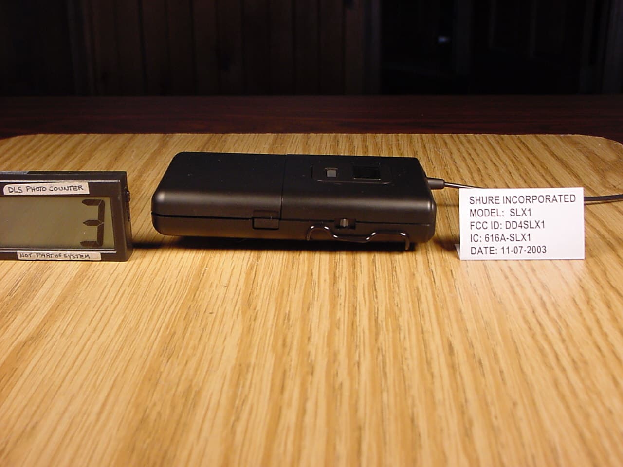 Wireless SLX1 Bodypack Transmitter - FCC ID DD4SLX1 - Shure Incorporated (4)