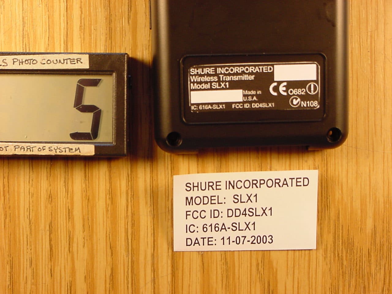Wireless SLX1 Bodypack Transmitter - FCC ID DD4SLX1 - Shure Incorporated (3)