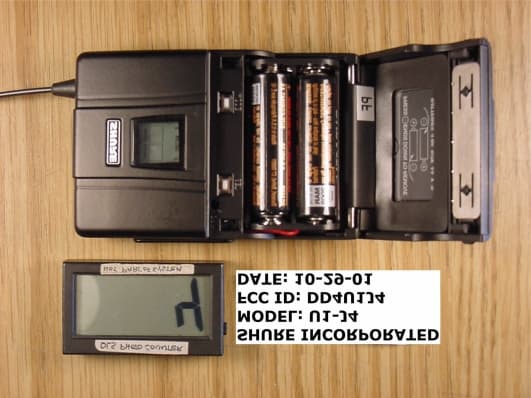 Wireless Microphone - FCC ID DD4U1J4 - Shure Incorporated (3)