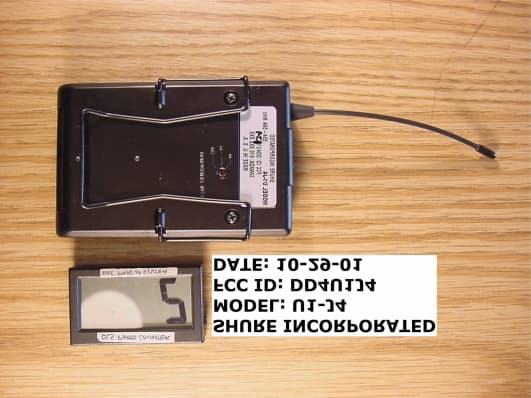 Wireless Microphone - FCC ID DD4U1J4 - Shure Incorporated (2)