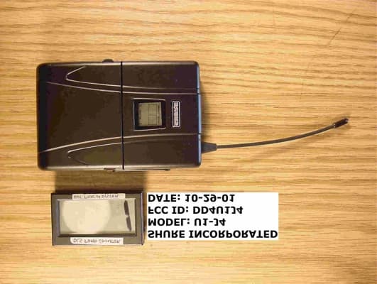 Wireless Microphone - FCC ID DD4U1J4 - Shure Incorporated (4)