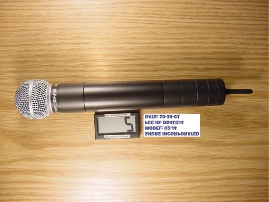 Wireless Microphone - FCC ID DD4U2J4 - Shure Incorporated (4)