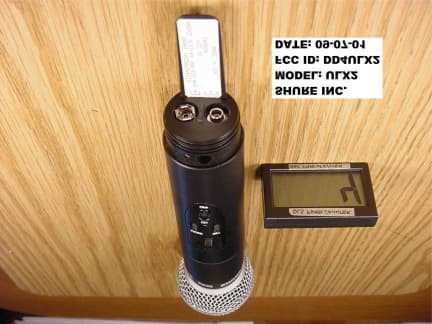 Wireless microphone - FCC ID DD4ULX2 - Shure Incorporated (4)