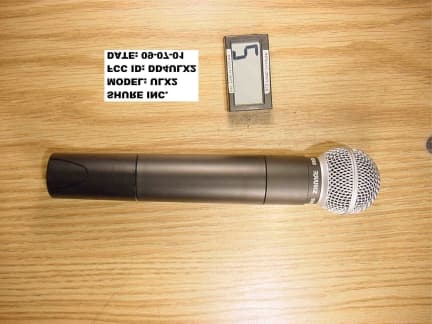 Wireless microphone - FCC ID DD4ULX2 - Shure Incorporated (5)