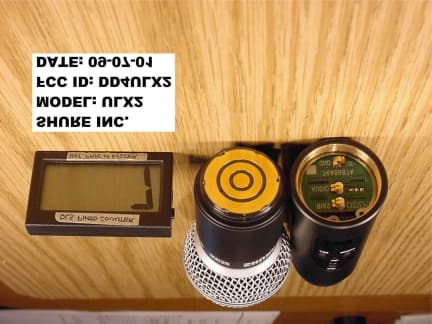 Wireless microphone - FCC ID DD4ULX2 - Shure Incorporated (3)