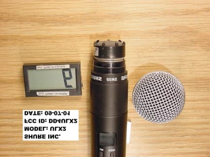 Wireless microphone - FCC ID DD4ULX2 - Shure Incorporated (1)