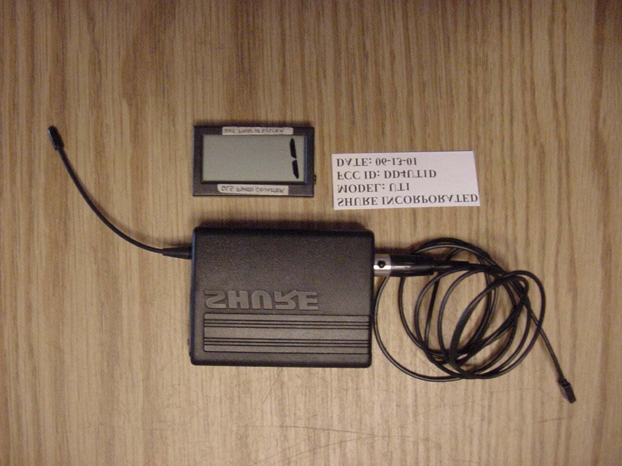 Belt Worn Wireless Microphone - FCC ID DD4UT1D - Shure Incorporated (2)