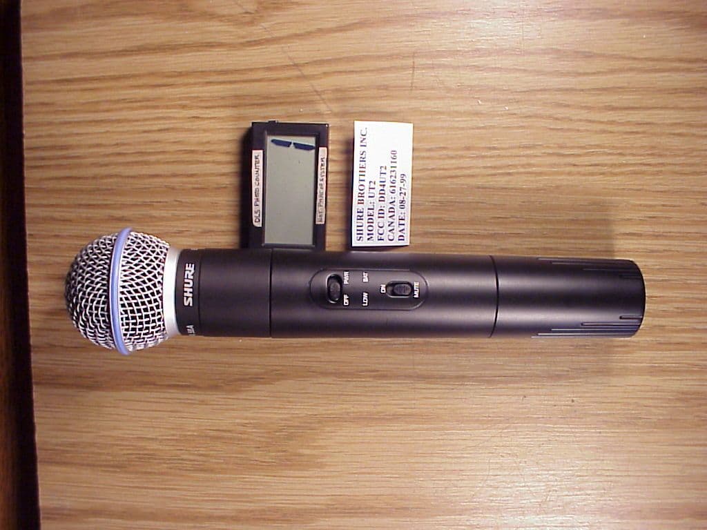 Low Power Handheld TX - FCC ID DD4UT2B - Shure Incorporated