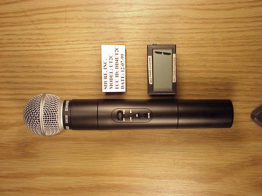 Lo Power Handheld Tramsmitter - FCC ID DD4UT2C - Shure Incorporated