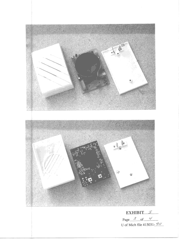 Wireless Doorbell Receiver - FCC ID DE43730R - Thomas & Betts Corporation