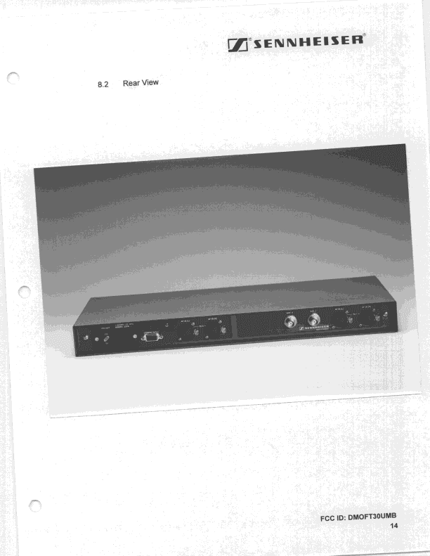 Low Power Auxilliary - FCC ID DMOFT30UMB - Sennheiser Electronic Corp (3)