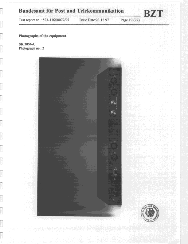 Low Power Auxilliary - FCC ID DMOFT30UMB - Sennheiser Electronic Corp (1)