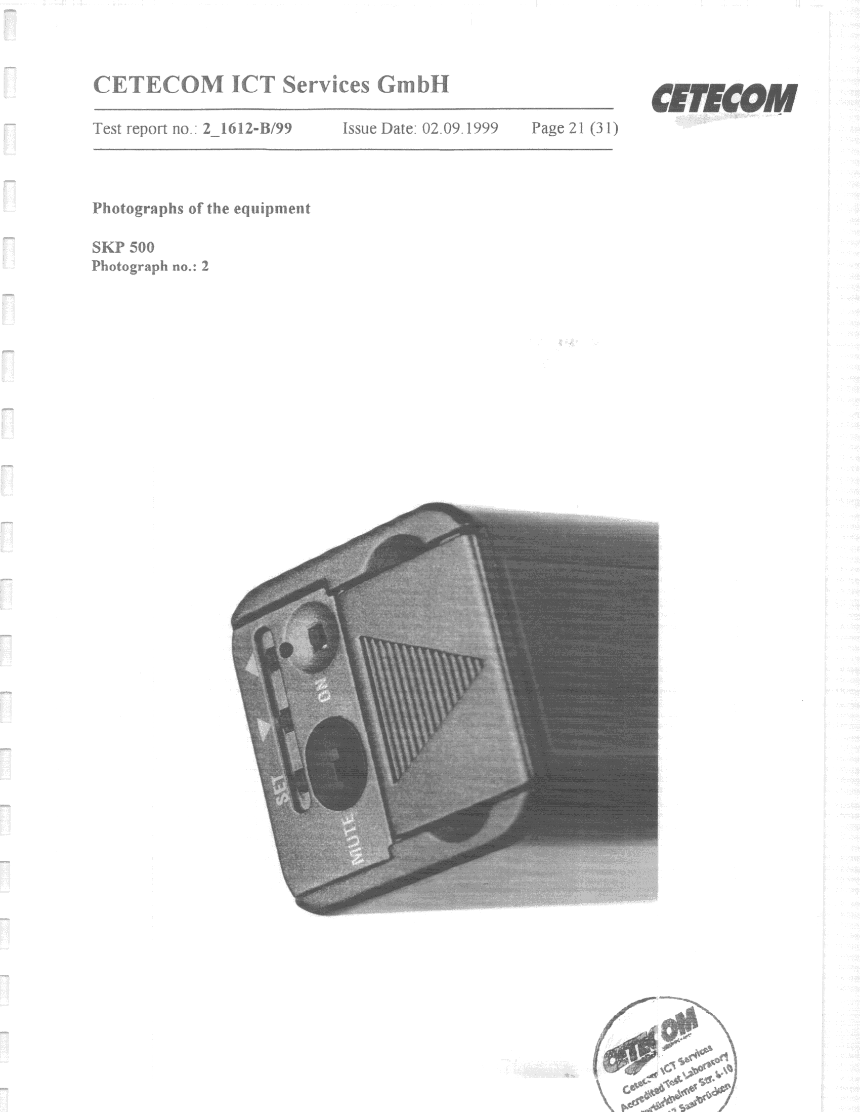 TNF - Licensed Non-Broadcast Transmitter Held to Face - FCC ID DMOP1EURH - Sennheiser Electronic Corp (4)