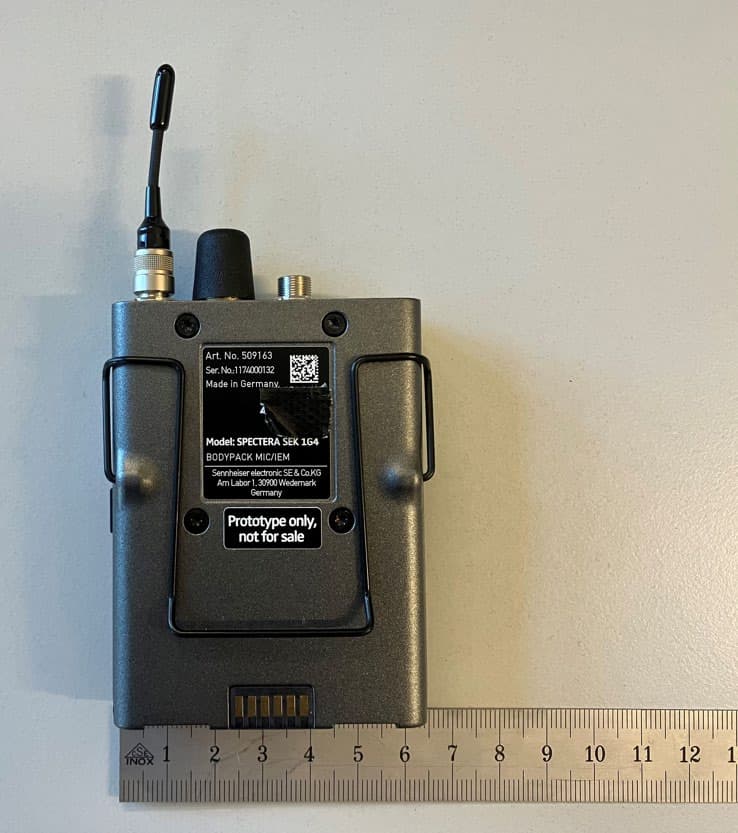 Bodypack Mic/IEM - FCC ID DMOSEK1G4 - Sennheiser Electronic Corp