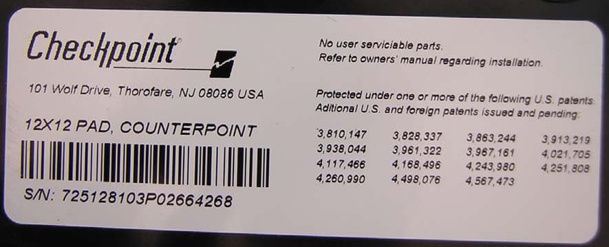 Counterpoints IX 4/6 Mode; Counterpoints IX 5 Mode - FCC ID DO4CP9 - Checkpoint Systems Inc (2)