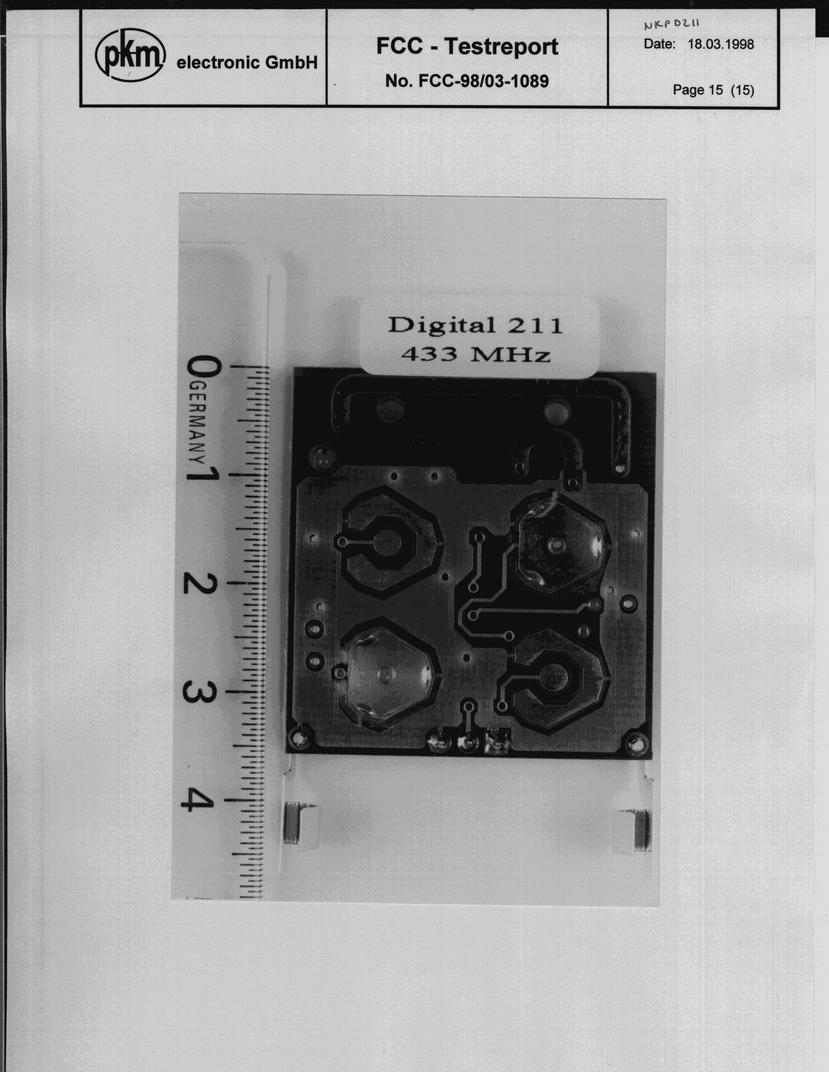 FAP - Part 15 Anti-Pilferage Device - FCC ID DO4STRATAPX - Checkpoint Systems Inc (4)